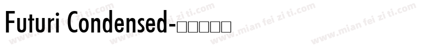 Futuri Condensed字体转换